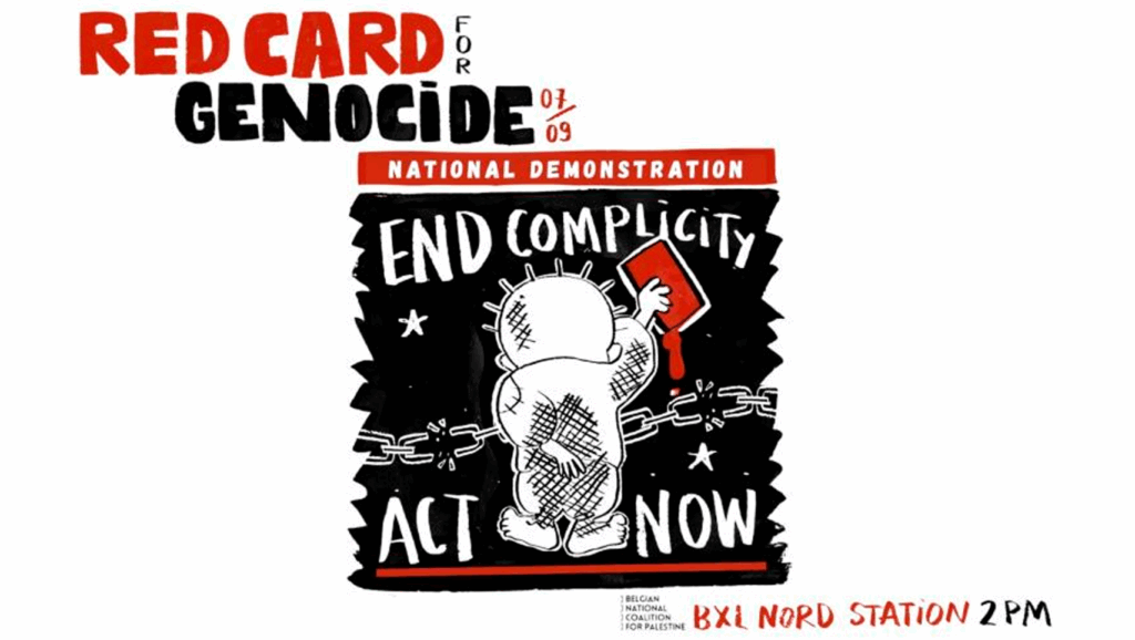 Action CARTON ROUGE pour Israël : rendez-vous le 7 septembre à 14h à la Gare du Nord