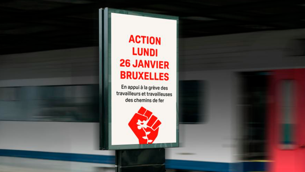 Action en solidarité avec les travailleurs et travailleuses des chemins de fer