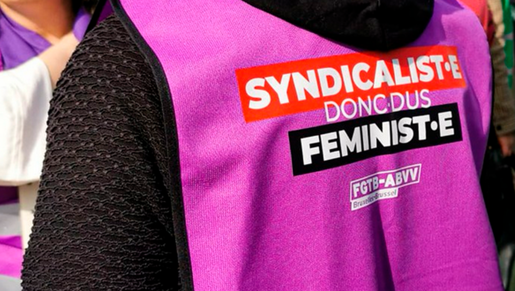 8 mars : la rue violette à Bruxelles