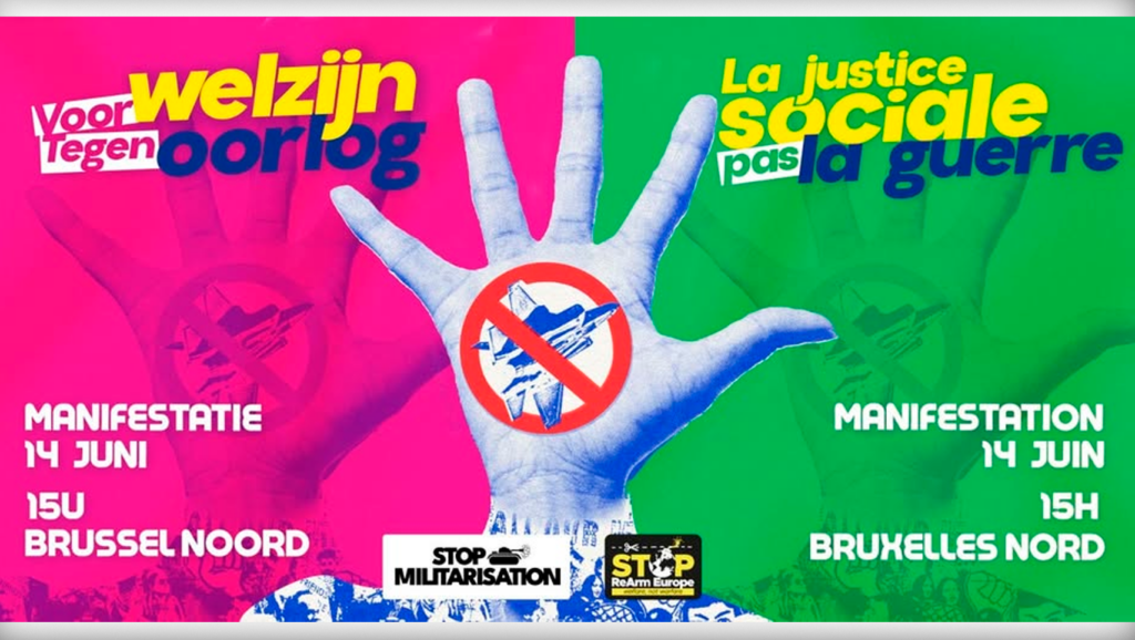 Manifestation pour la paix du 14 juin : la justice sociale, pas la guerre